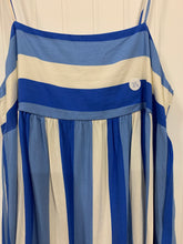 Load image into Gallery viewer, Blue Stripe Print Strappy Top, Size XS
