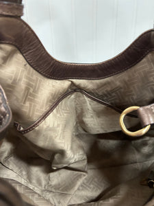 Cole Haan metallic brown handbag