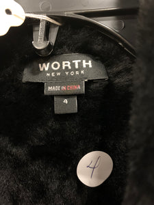 Worth Leather Jacket Vest Size 4