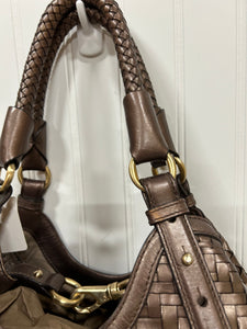 Cole Haan metallic brown handbag