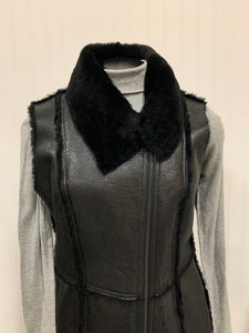 Worth Leather Jacket Vest Size 4