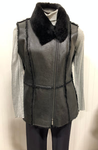 Worth Leather Jacket Vest Size 4