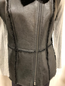 Worth Leather Jacket Vest Size 4