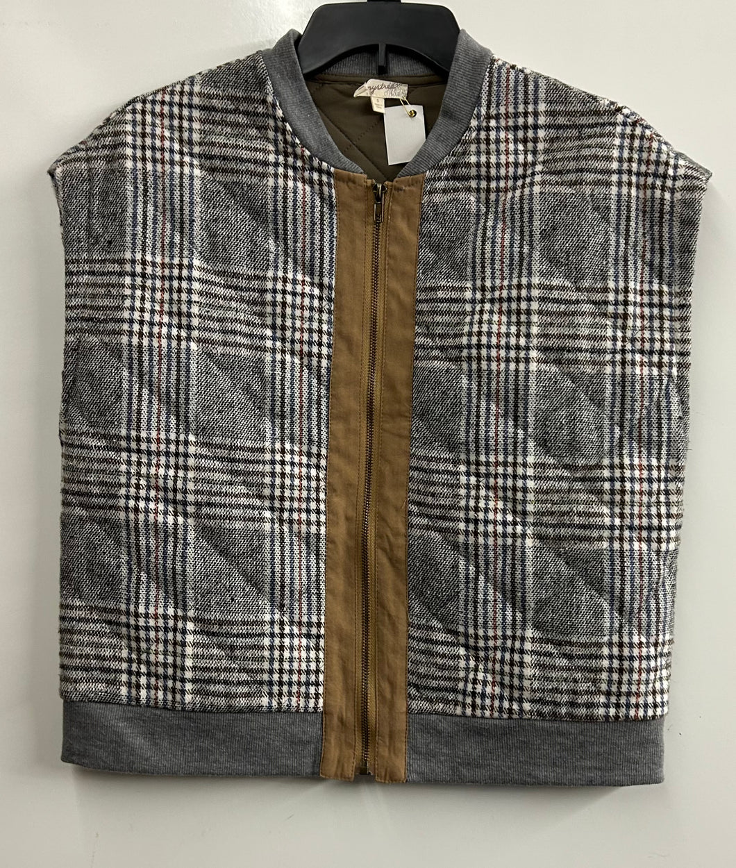 Mystree, plaid vest, size Small