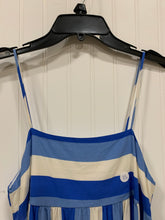 Load image into Gallery viewer, Blue Stripe Print Strappy Top, Size XS
