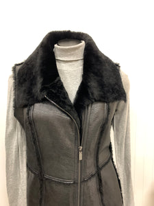 Worth Leather Jacket Vest Size 4