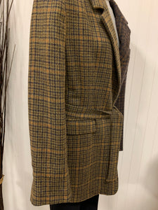 Women’s Tweed Jacket Blazer with Belt Size Large