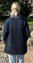 Load image into Gallery viewer, Mystree, Navy and gray, cardigan, size Medium
