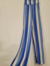 Load image into Gallery viewer, Blue and Cream Striped Pants
