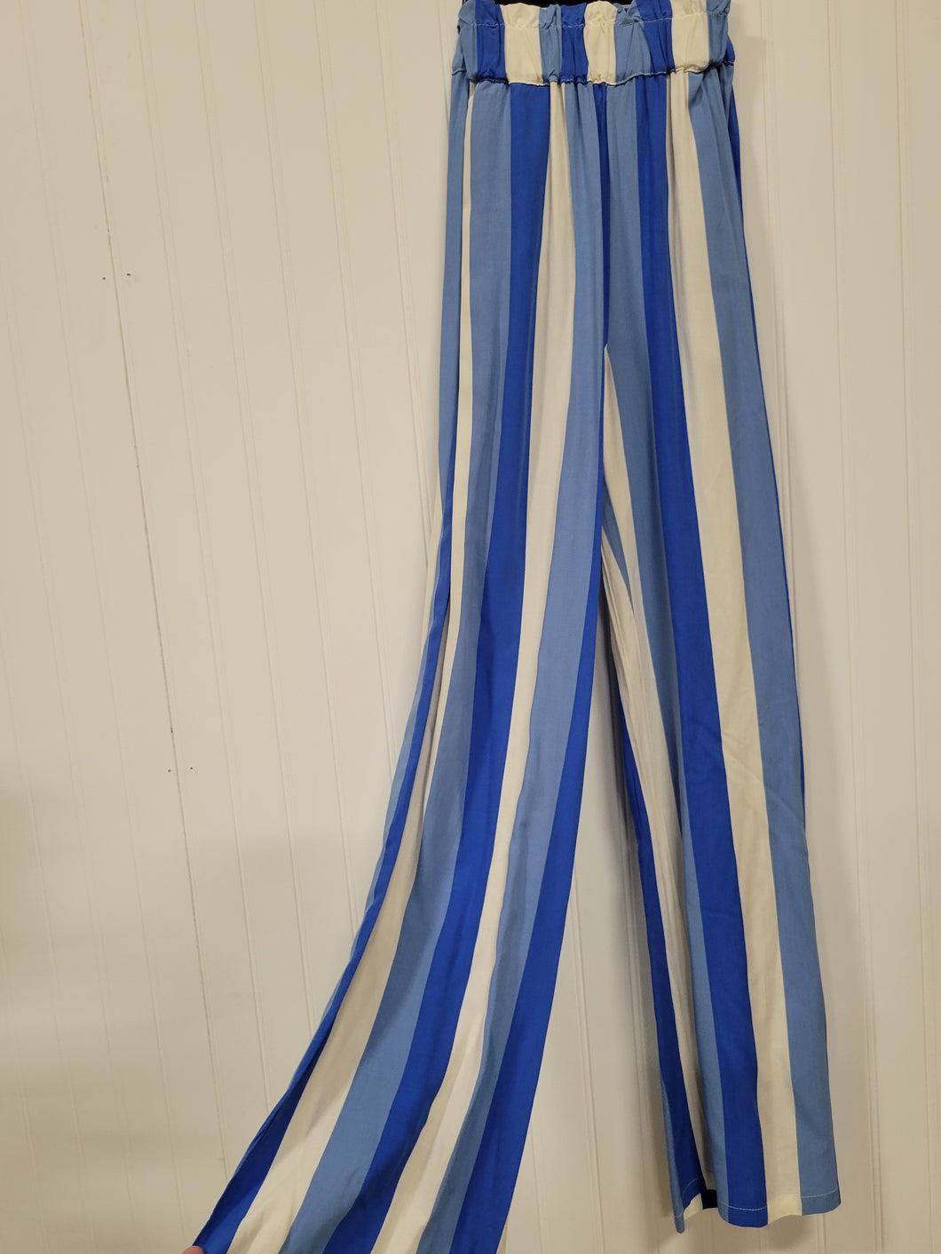 Blue and Cream Striped Pants, size XL