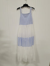 Load image into Gallery viewer, Blue Striped/White Block Dress
