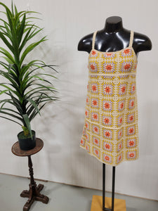 Granny Square Crochet Dress