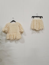 Load image into Gallery viewer, Cream Rosette Short &amp; Shirt Set
