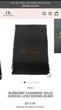 Load image into Gallery viewer, Burberry Scarf
